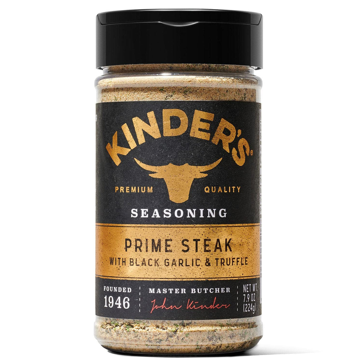Kinder's Prime Steak con ajo negro y trufa