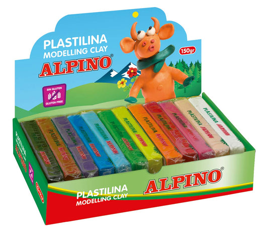 Alpino DP000918 - Plastilina, 12 unidades, multicolor