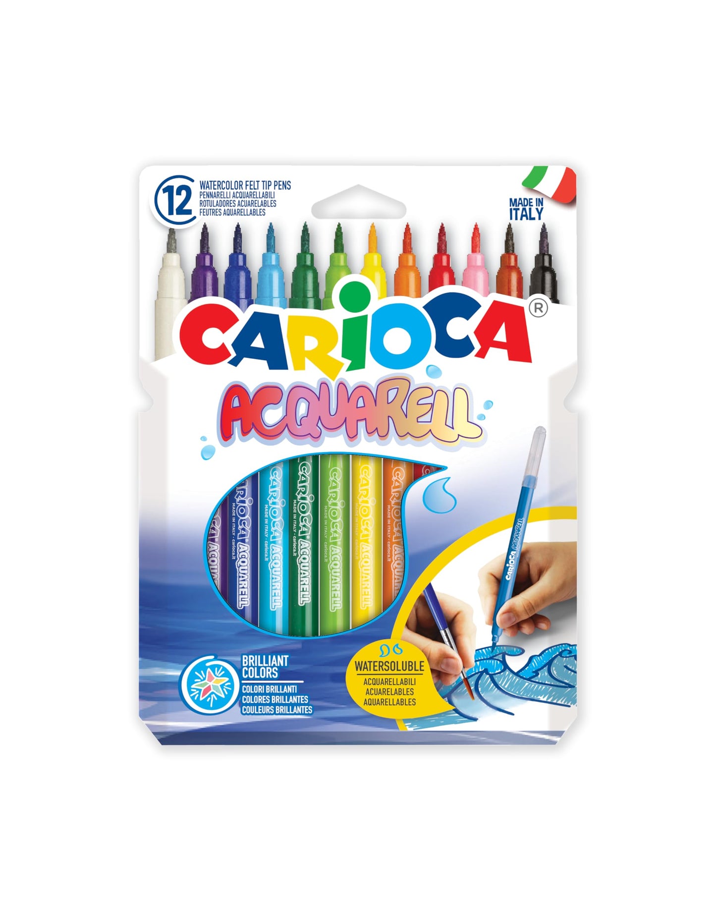 Carioca A53321012 - Pack de 12 rotuladores