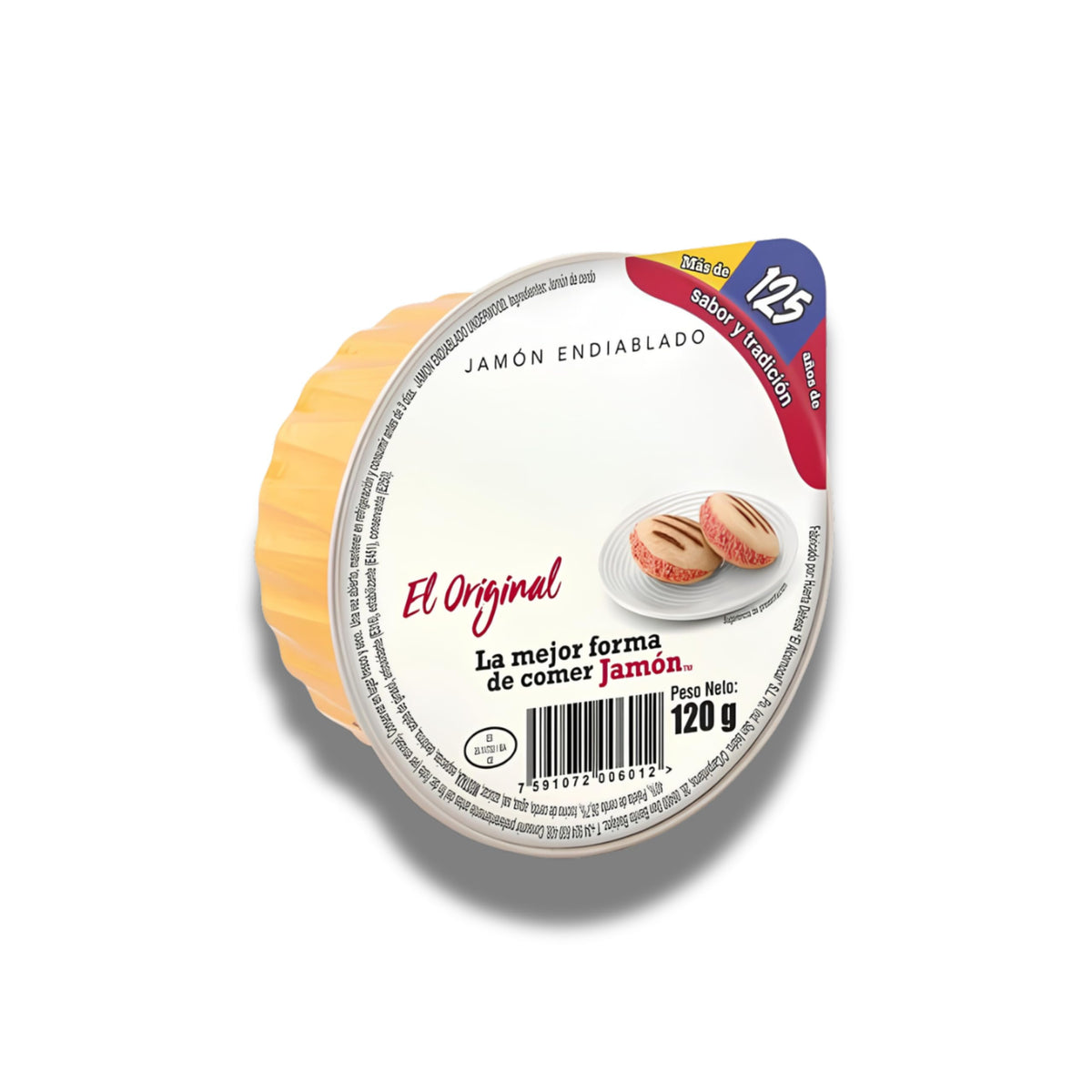 Jamón Endiablado - Pack de 6 x 120g (720g Total) - Jamón de Cerdo para Untar para Sándwiches, Aperitivos y Meriendas - Receta Tradicional - NEXU