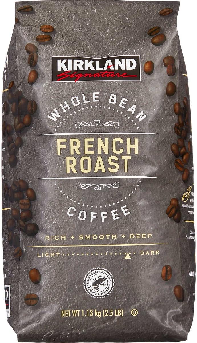 Kirkland Café de grano entero, tostado francés, 2.5 libras