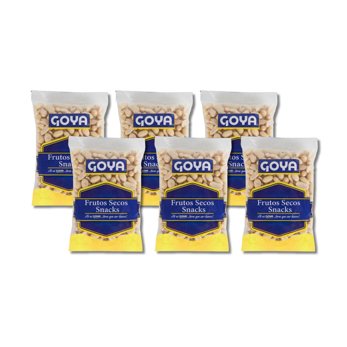 Cacahuetes Crudos - Pack de 6 Bolsas de 250g (Total 1500g) - Snack de Frutos Secos Crujientes para Aperitivos y Meriendas - Fuente Natural de Proteína Vegetal - NEXU