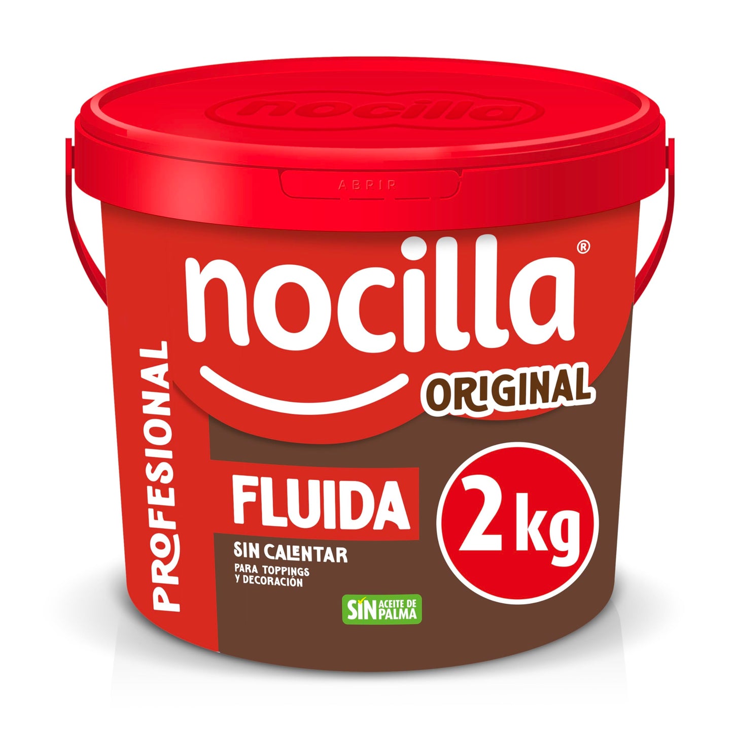 Nocilla, Profesional, Fluida con sabor Original y Avellanas sin Aceite de Palma - 2kg