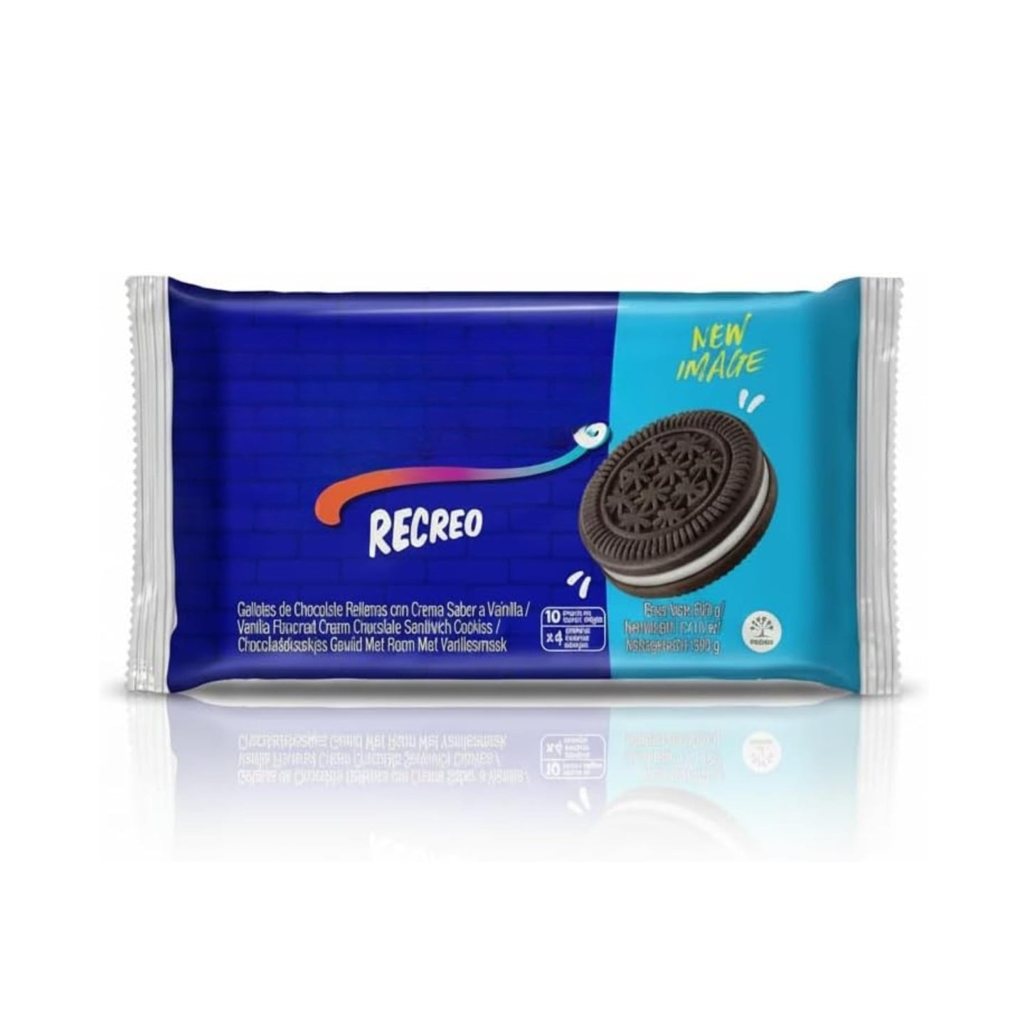 Galletas de Chocolate con Relleno de Crema de Vainilla - Snack Crujiente en Paquetes Individuales para Loncheras y Oficina - 10uds - 36g - NEXU