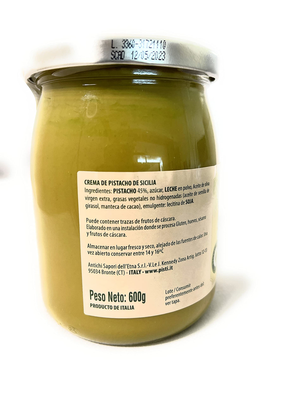 Pisti Mantequilla de Pistacho Siciliana - 600 g