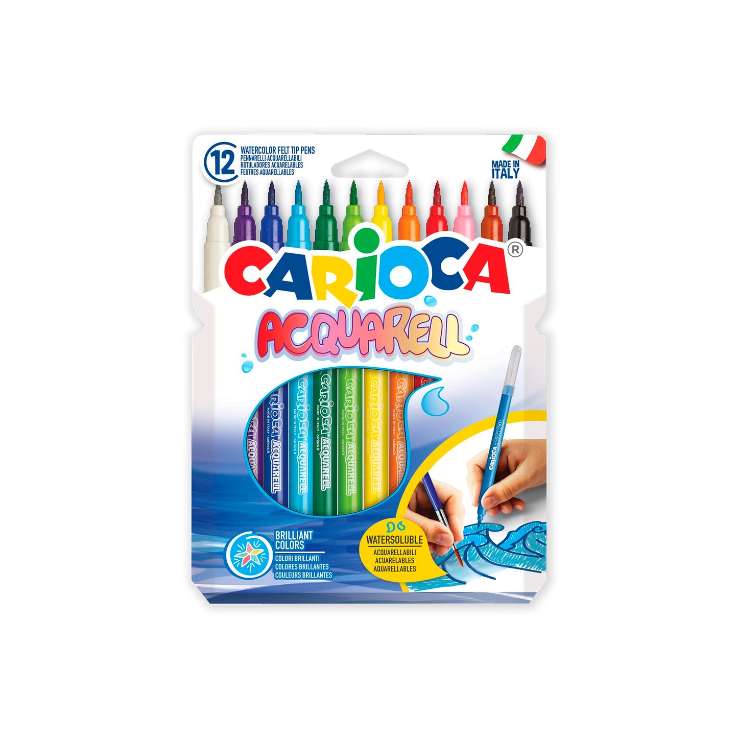 Carioca A53321012 - Pack de 12 rotuladores