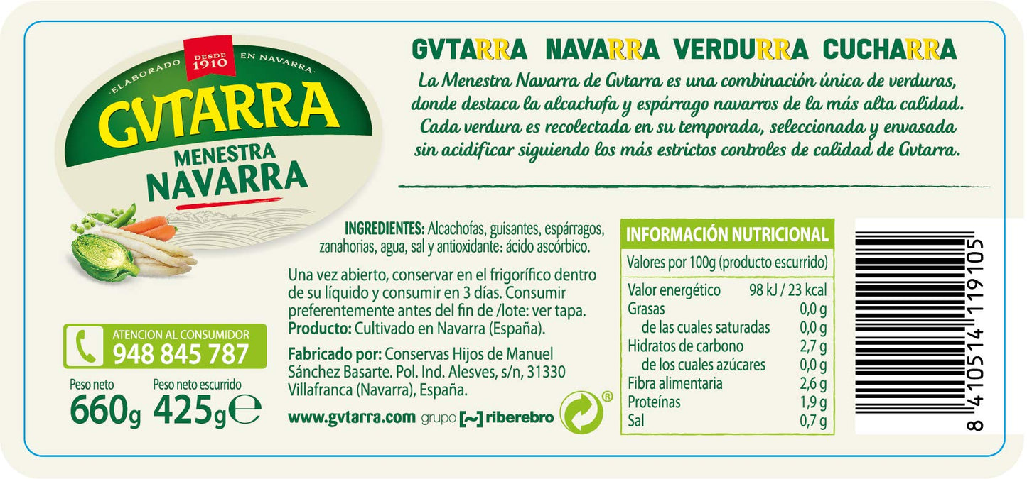Gvtarra Menestraarra, 660 Gramos