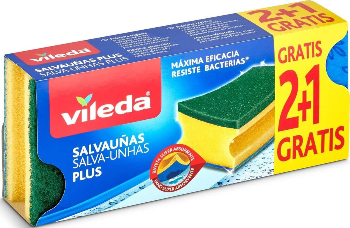 Vileda 139451 - Salvauñas, 2 Unidades + 1 Unidad Gratis