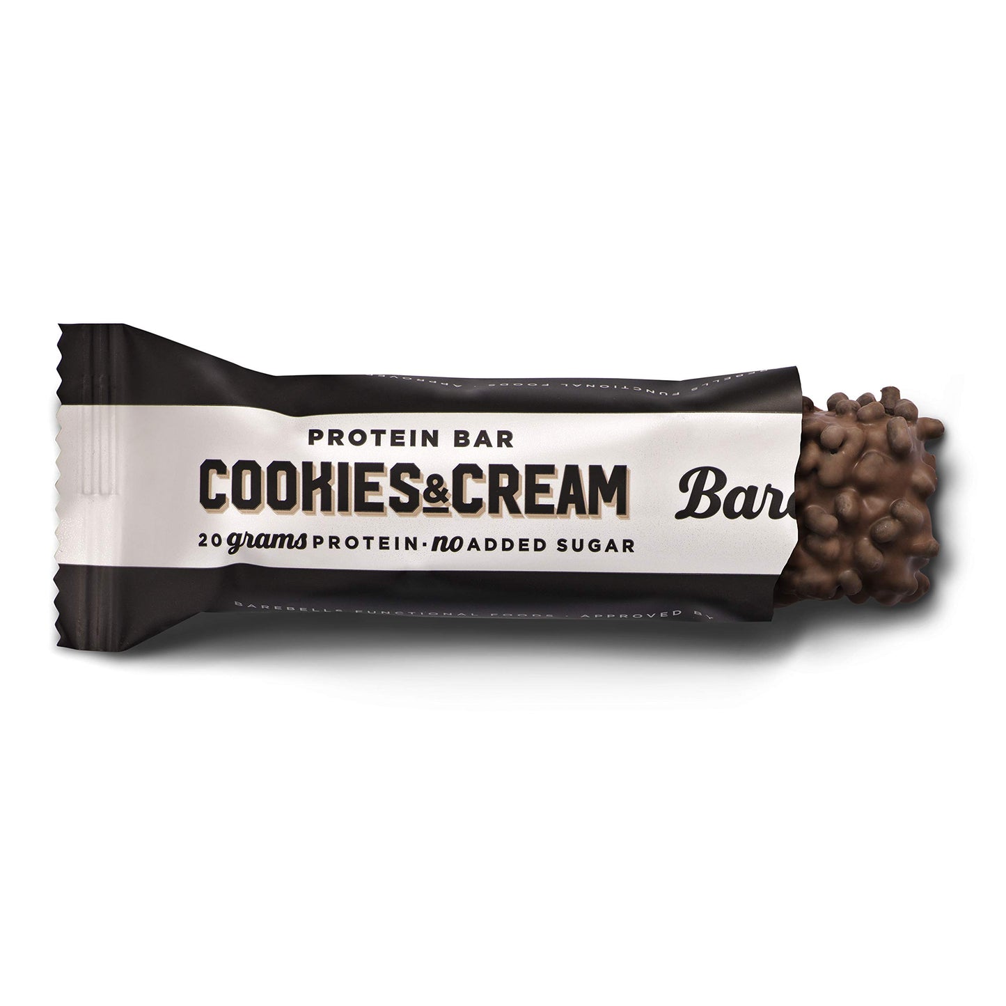 Barebells - Barritas Proteína - 20g Protein x Bar - Baja en azúcar y Calorías - Sin Aceite de Palma - Cookies and Cream (12 Barritas x 55g)