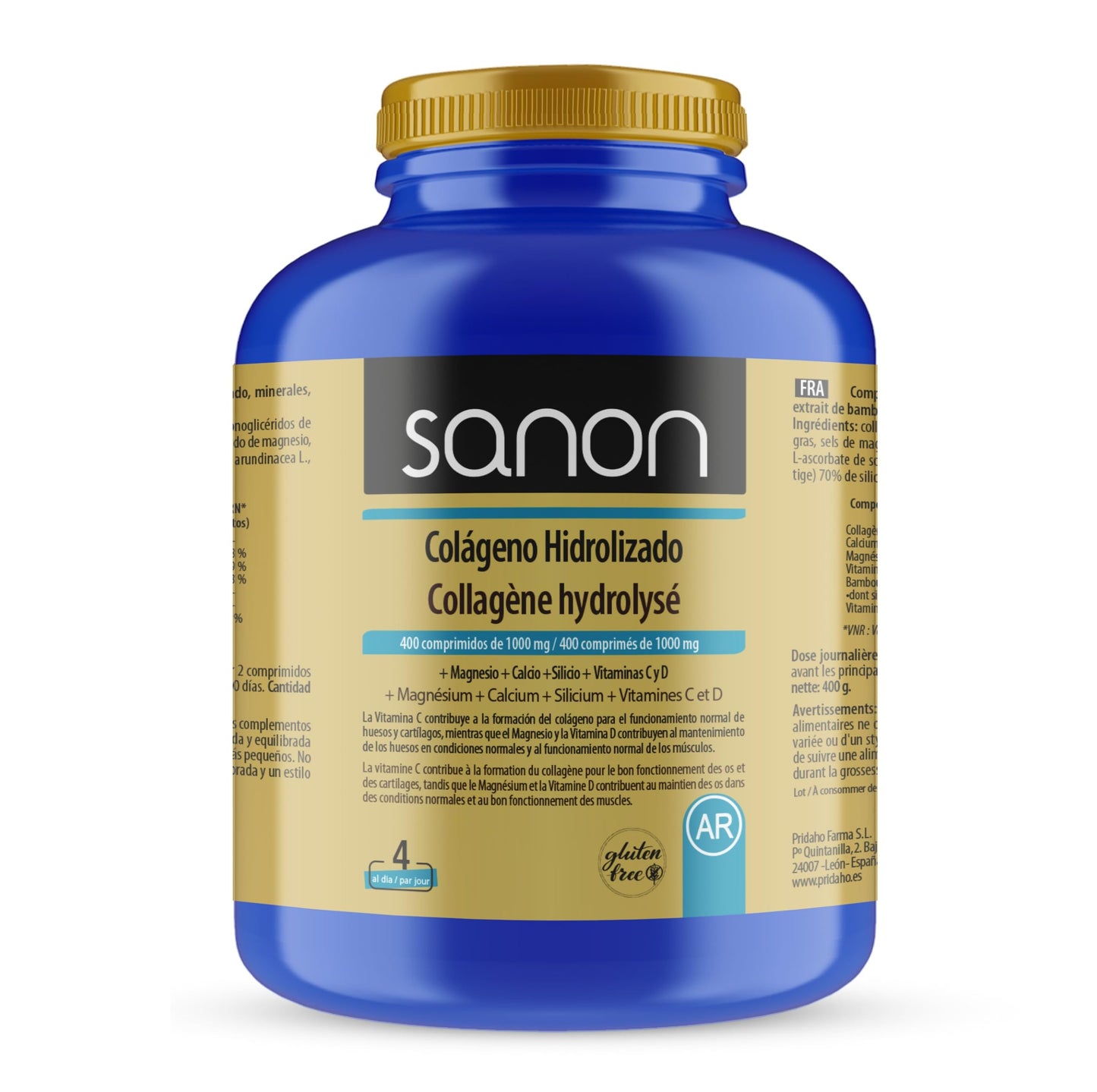Sanon Colageno Hidrolizado de 1000 mg - 400 Comprimidos
