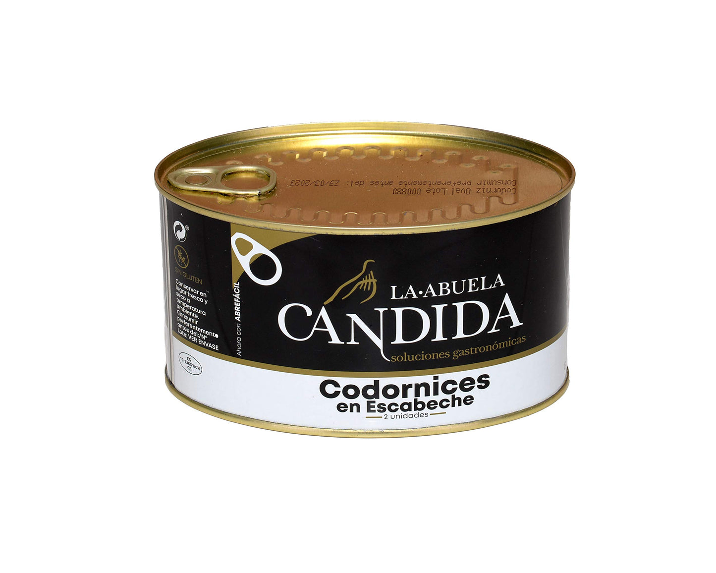 La Abuela Cándida - Dos Codornices en Escabeche Artesanal Gourmet 475 g (2 raciones)