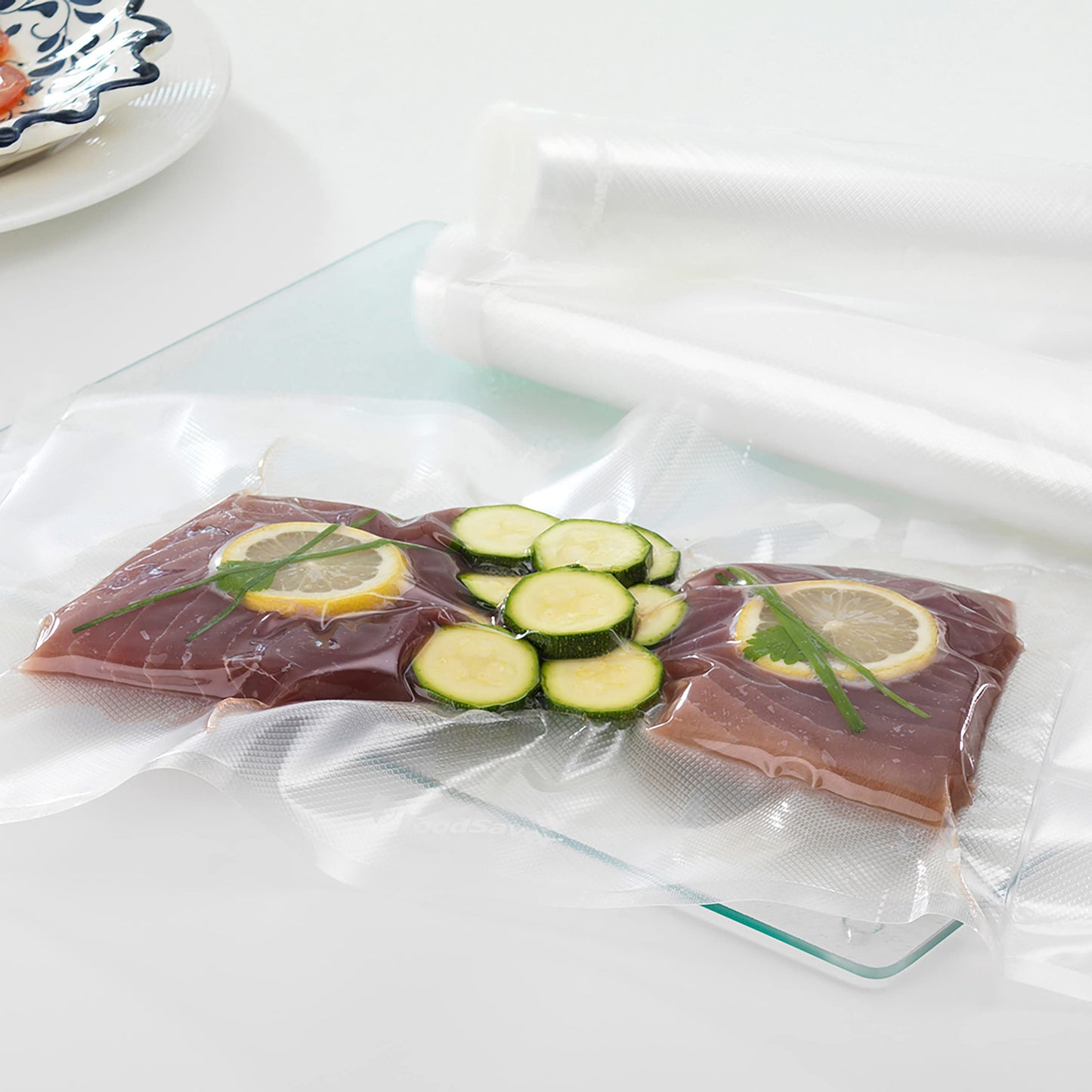 Foodsaver Bolsas de envasado al vacío reutilizables, Para dispositivos FoodSaver, Sin BPA, Paquete Múltiple, 5 rollos, 36 bolsas