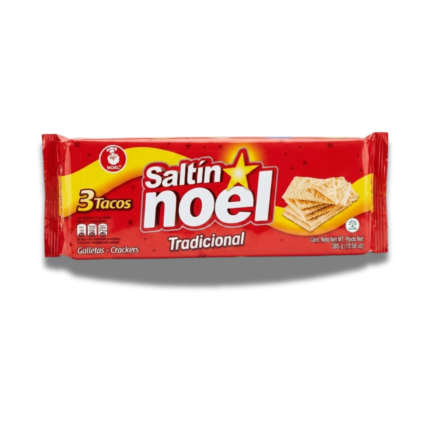 Pack de 4 Paquetes de Galletas Crackers (3 Tacos por Paquete, Total 1540g) - Galletas Saladas Crujientes - Saltín Noel - Ideales para Desayunos y Aperitivos - NEXU