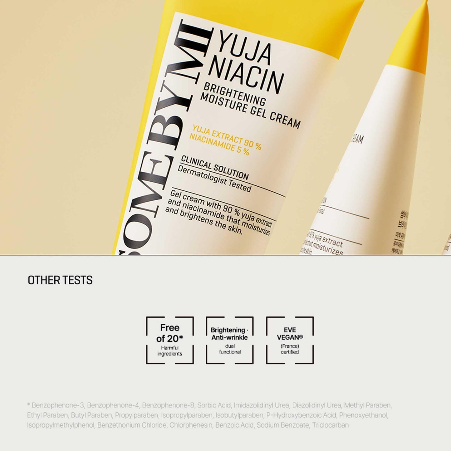 SOME BY MI Yuja - Gel hidratante iluminador de niacina 2024, 3.3 onzas, 100 ml, hecho de 10 vitaminas para una piel de aspecto aburrido, hidratante suave para calmar la piel, cuidado del melasma y las