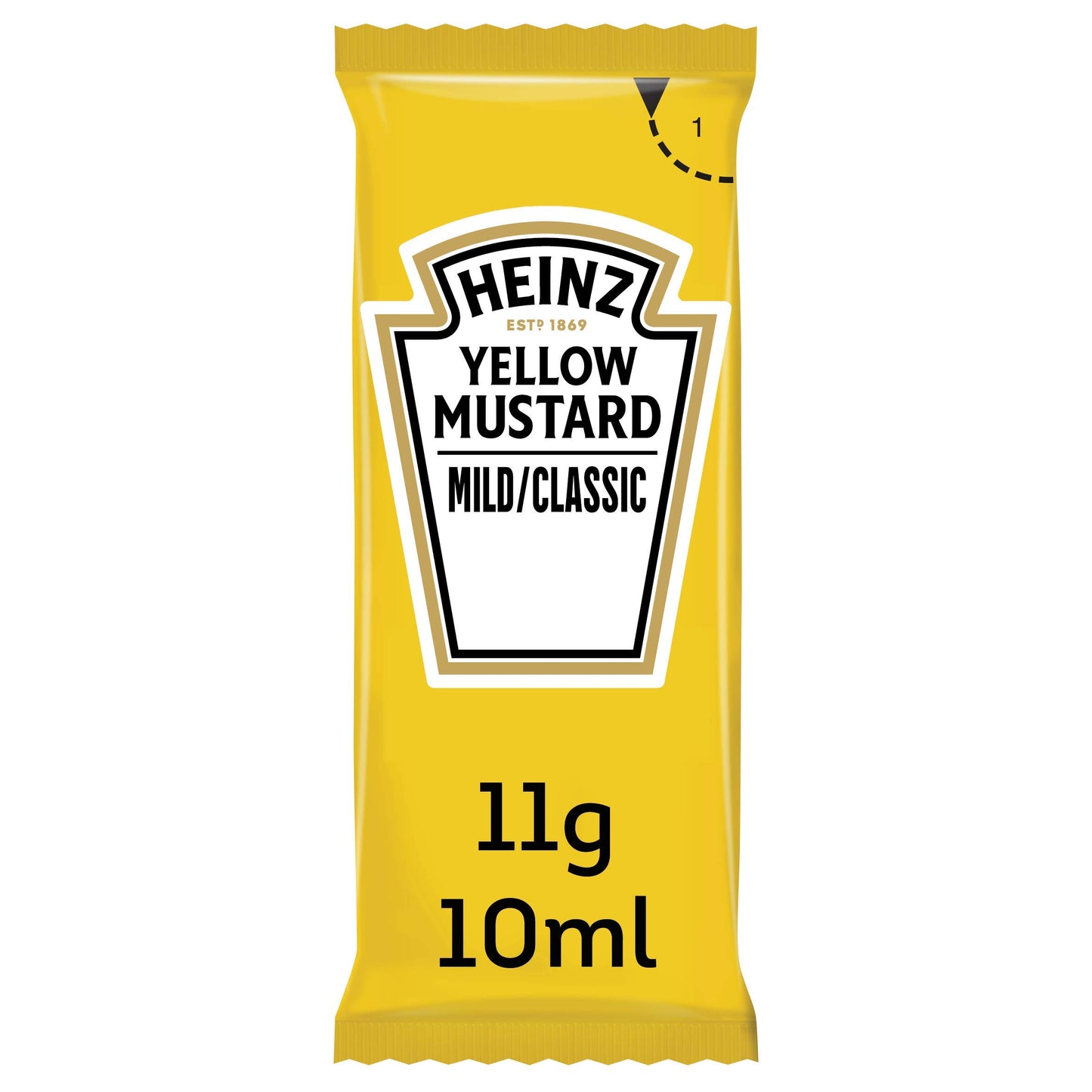 Heinz salsa Mostaza Americana Suave bolsitas 10ml x 200 Vegetariana