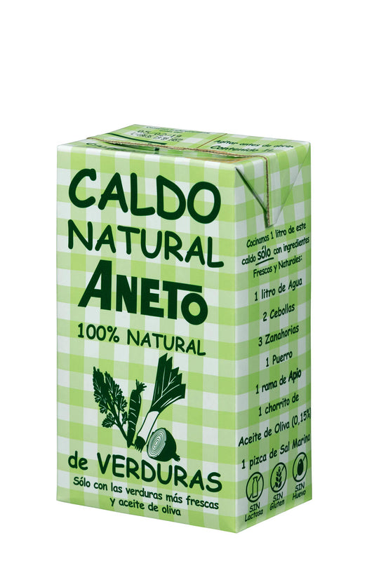 Aneto Natural Caldo de Verduras, 1L