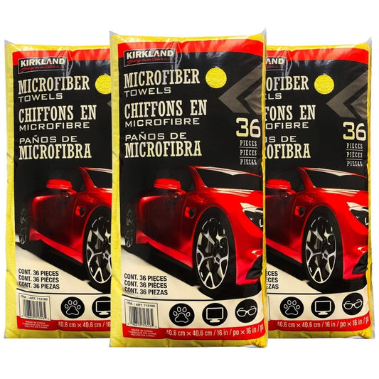 Kirkland (Kirkland) Toalla de microfibra de 108 hojas (36 hojas x 3 unidades)