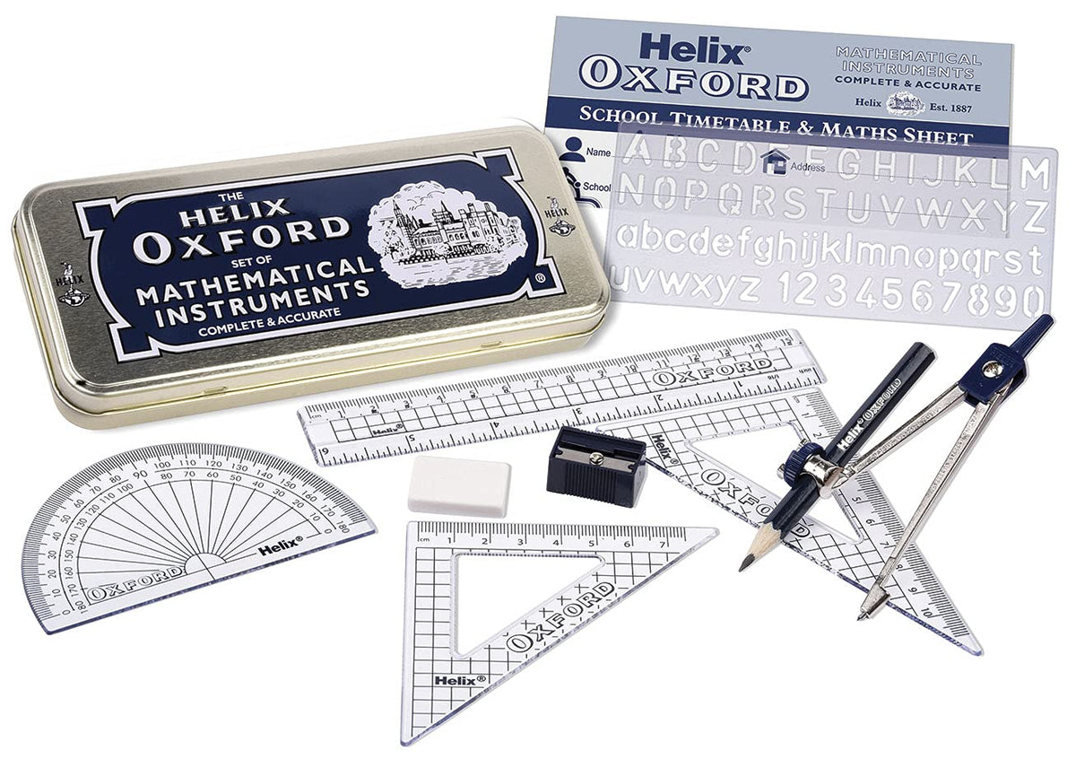 Helix Oxford 899784 - Juego Completo de papelería para el Regreso a Clases, Color Azul Oxford