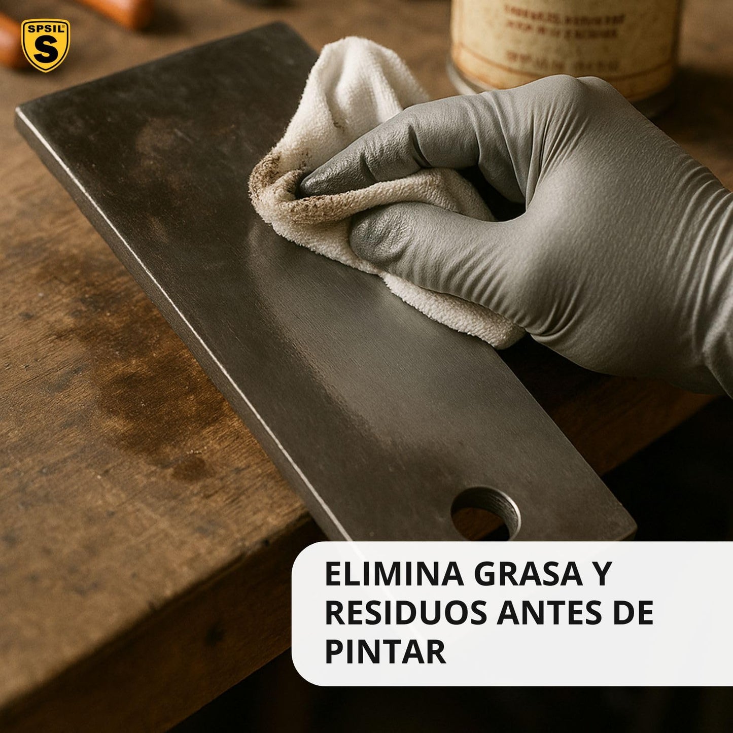 SPSIL Aguarrás 250 ml - Limpieza Eficaz de Utensilios y Restos de Pintura - Fácil Aplicación