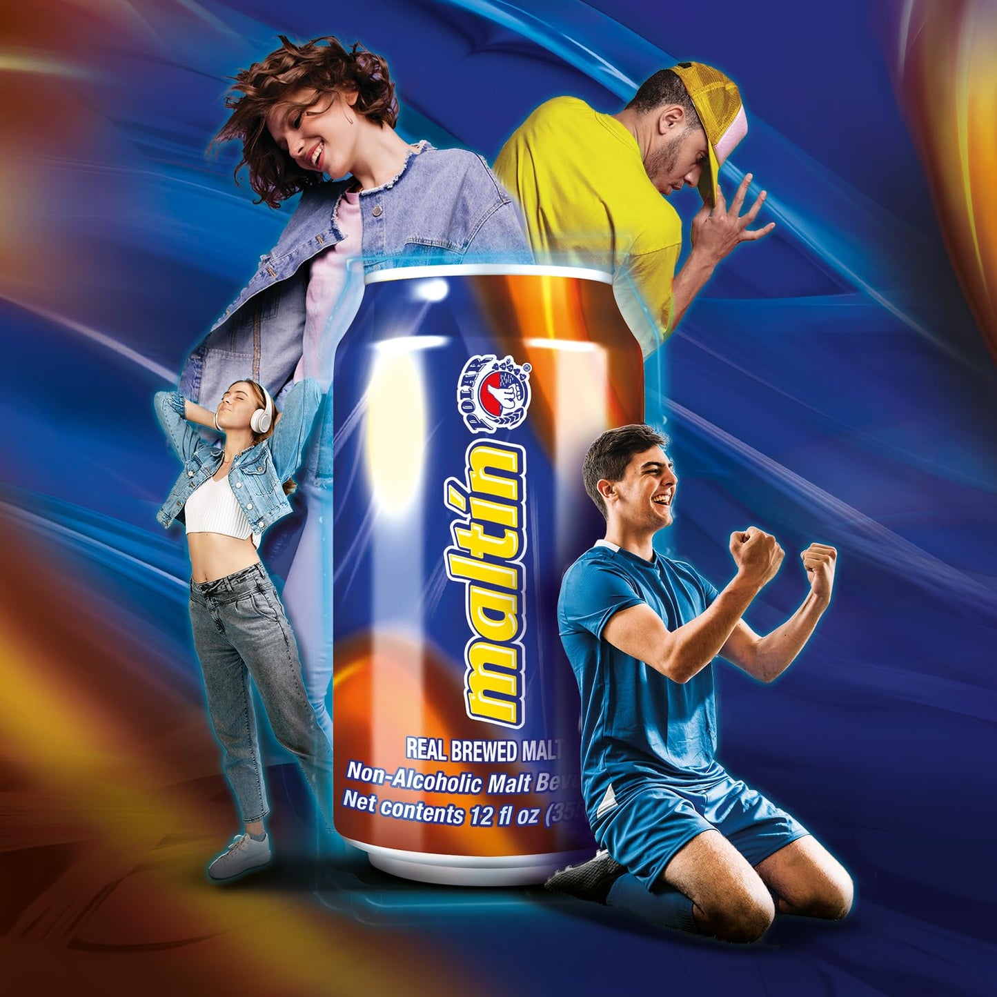 Maltin Polar - Bebida de malta sin alcohol, bebida natural de azúcar de caña (paquete de 24)