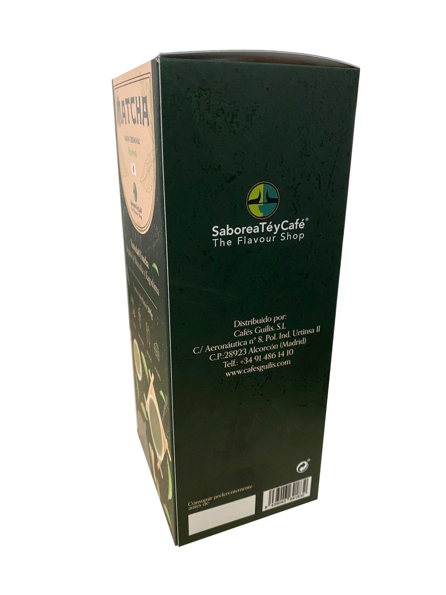 SABOREATE Y CAFE The Flavour Shop Matcha Té Verde Japonés Usucha Premium - Región Uji - Polvo Fino para Ceremonia - Caja Regalo 200 g