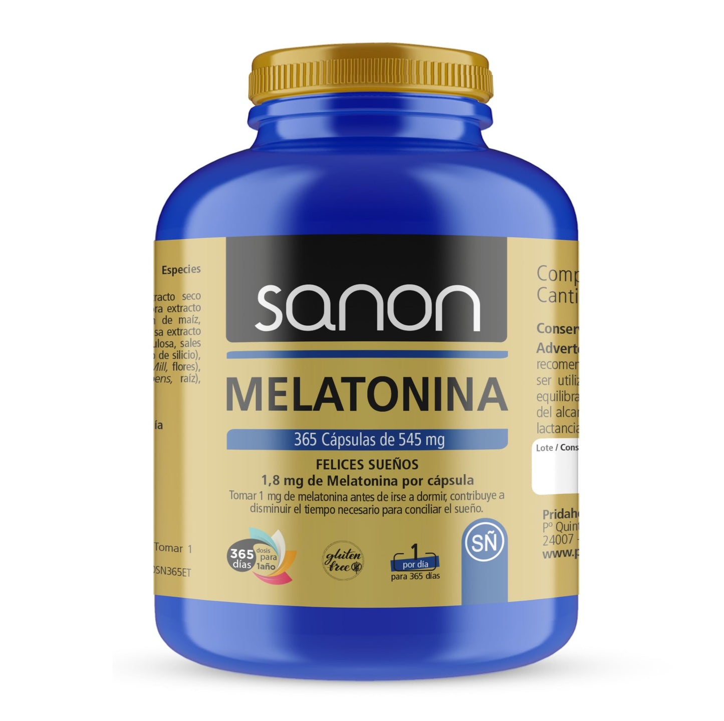 NOVA ENGEL Sanon Melatonina Restard De 545 Mg 365 Cápsulas