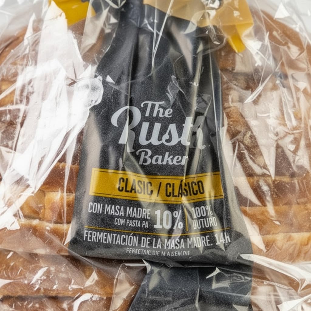 Pan de Molde Clásico con Masa Madre Activa (10%) - Pack de 2 uds de 400g c/u - Ingredientes 100% Naturales, Rebanadas de Grosor Natural - Rustik Bakery - Elaboración Tradicional y Artesanal - NEXU