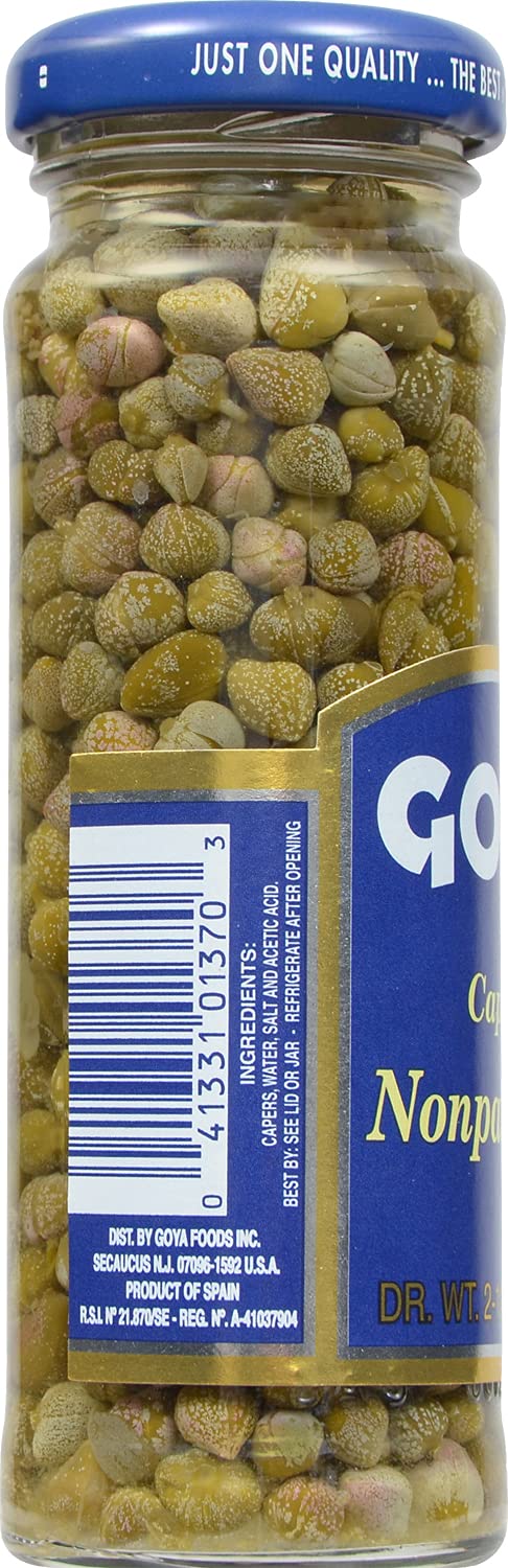 Goya Foods alcaparras premium, Nonpareilles 2.5 onzas (Paquete de 12)