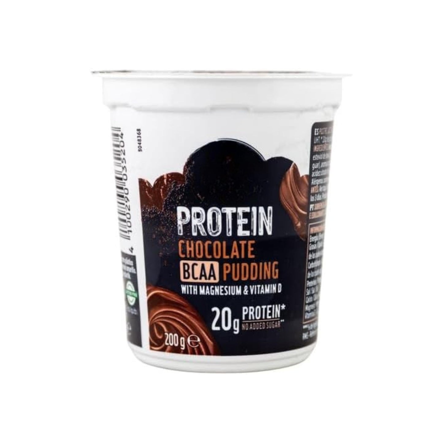 Proteina de Chocolate BCAA Pudding - Pack de 6 x 200g - Postre Proteico con 20g de Proteína por Tarrina - Sin Azúcares Añadidos - Sin Lactosa - Sabor Chocolate Enriquecido con Vitaminas - NEXU