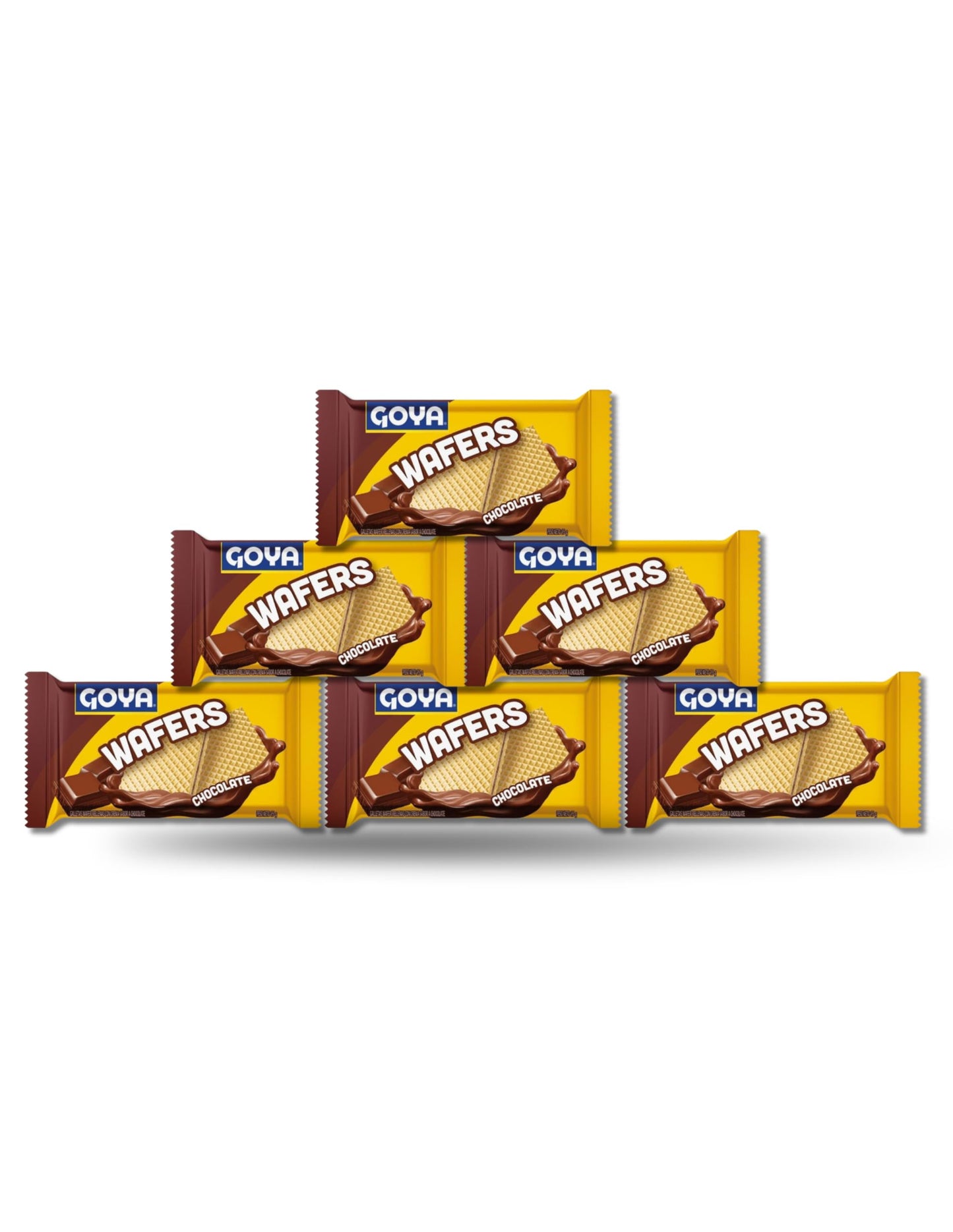 Wafers Galletas Rellenas de Crema Sabor Chocolate, 95g - Barquillos Crujientes con Relleno Dulce - Snack Ideal para Postres, Meriendas o Acompañar Helados y Batidos - Goya - NEXU
