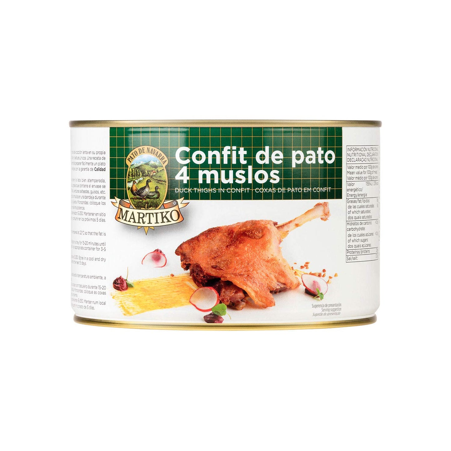 Martiko Muslos Pato Confit - 1400 gr