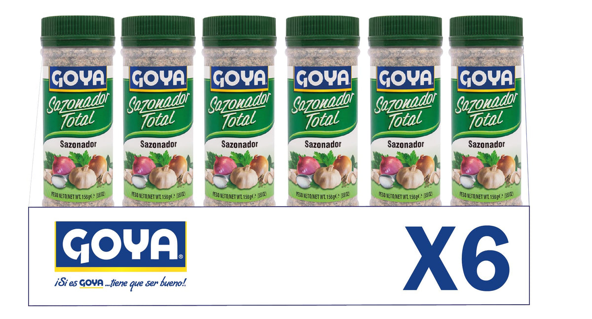 Goya Sazonador Total 312 gr, Sazonador Goya con Ajo, Cebolla, Sal, Perejil, Comino y Orégano, Ideal para Carnes, Pollos, Mariscos y Más