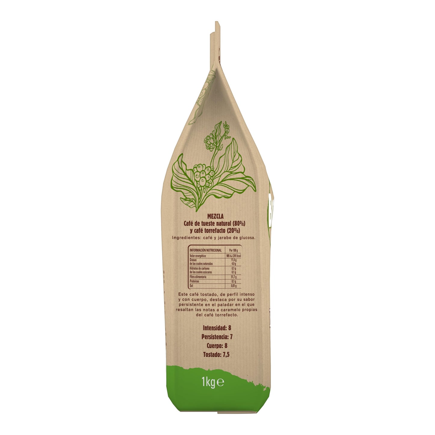 Bonka café tostado en grano para hostelería mezcla - 1 paquete x 1 kg