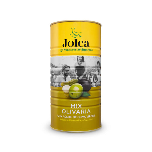 Olivaria - Coctel de Aceitunas y Encurtidos - Para Tapear en Casa - 750g