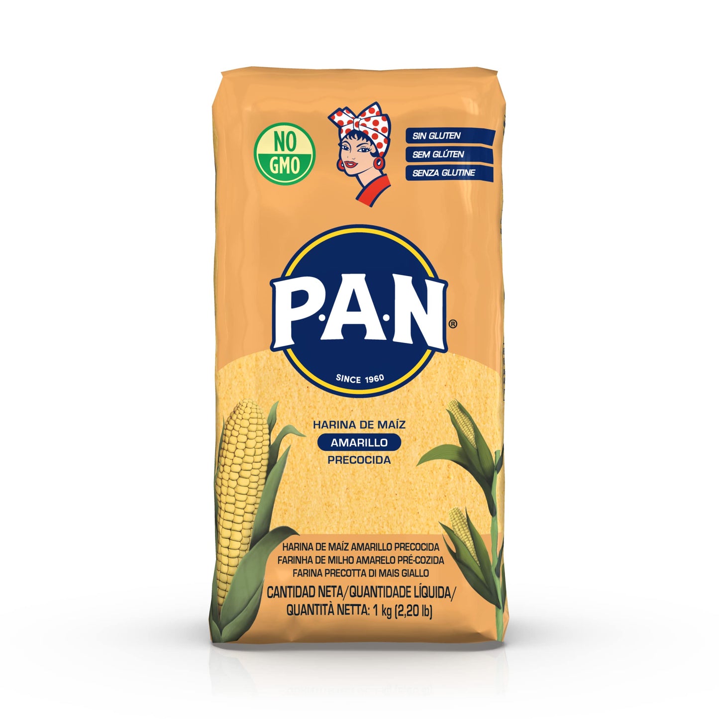 P.A.N. Harina de Maiz Amarilla Precocida 1kg