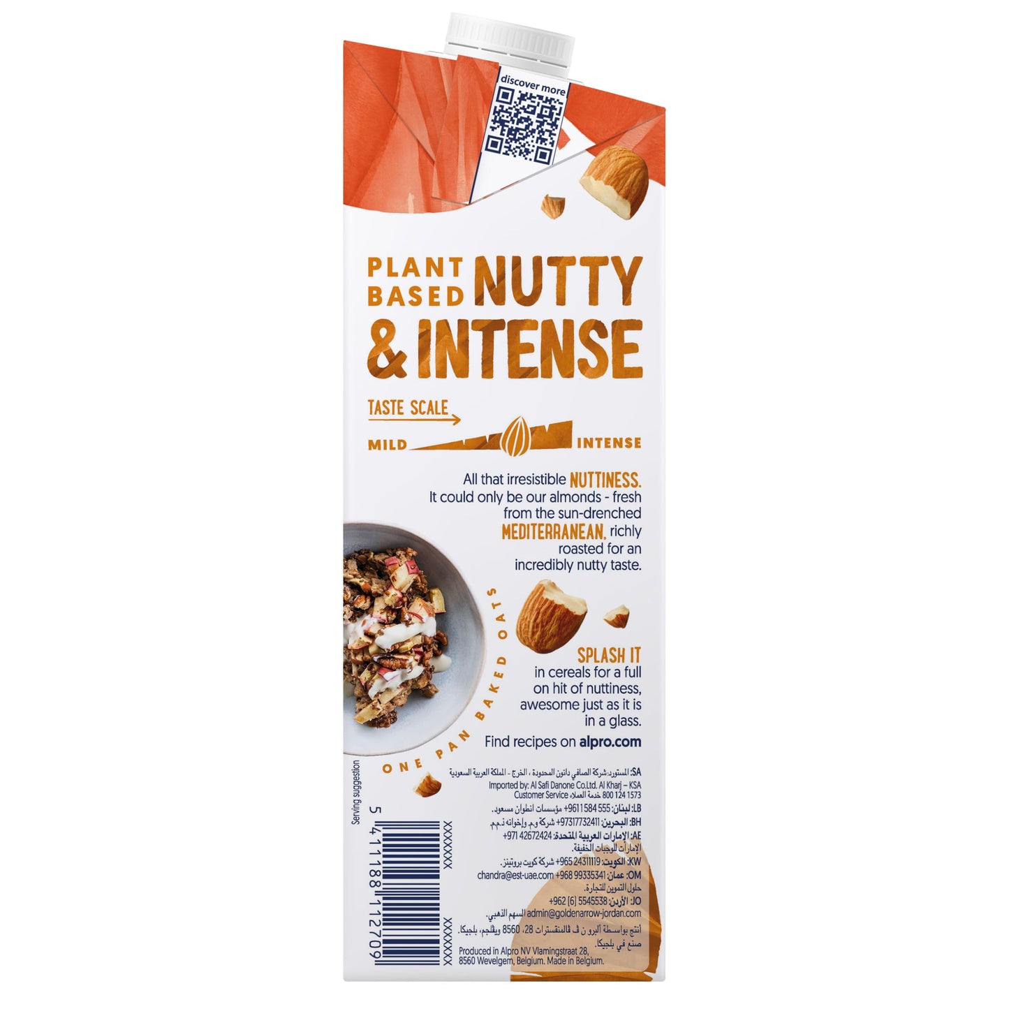 Alpro Almendra Drink ungesüßt, de almendras sin soja 1000 ml