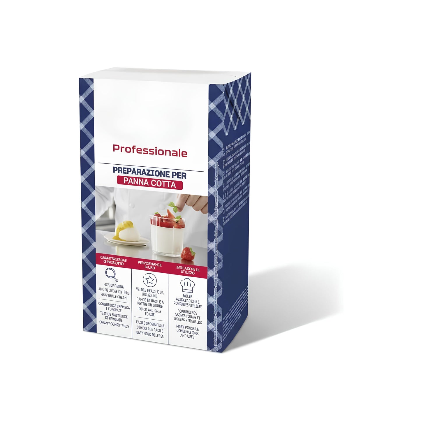 Mezcla para Panna Cotta con 46% de Nata - Textura Cremosa y Fundente - Ideal para Repostería y Hostelería - Fácil Desmoldado para Postres Gourmet - NEXU