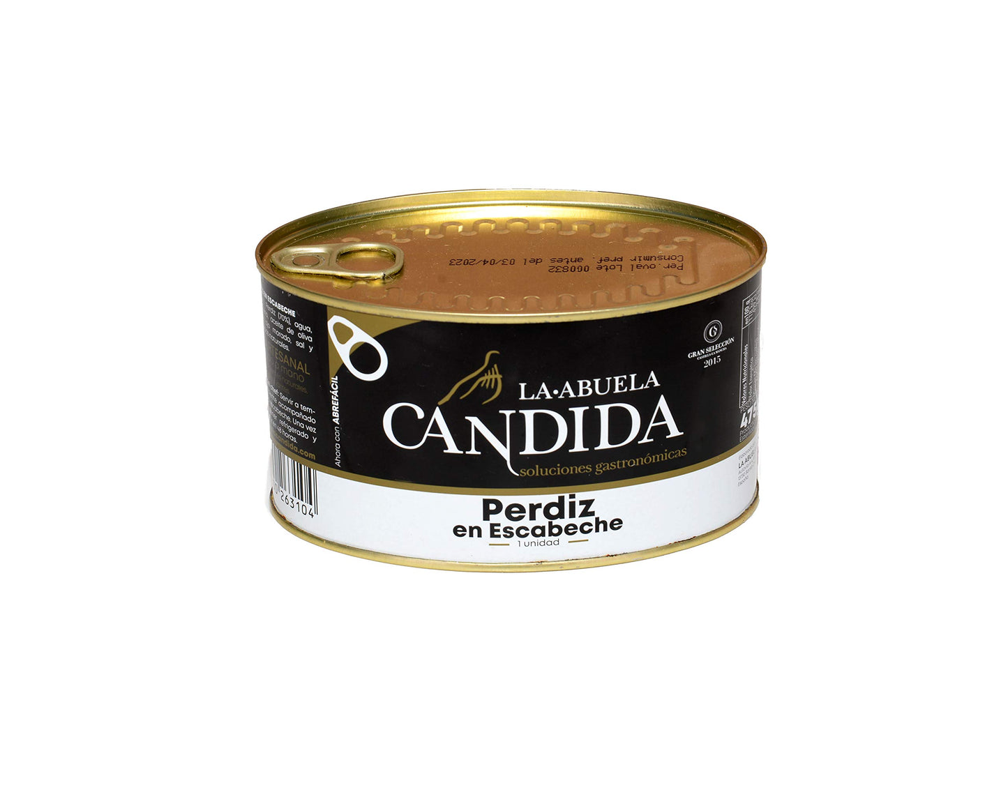 La Abuela Cándida - Perdiz en Escabeche artesanal gourmet (1 unidad) 475 g