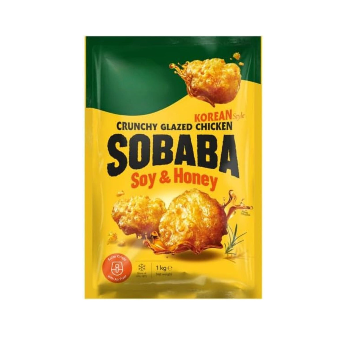 Pollo Crujiente Glaseado Estilo Coreano Soja y Miel 1kg - Pollo Frito Coreano Extra Crujiente - Ideal para Freidora de Aire (Air Fryer) - NEXU