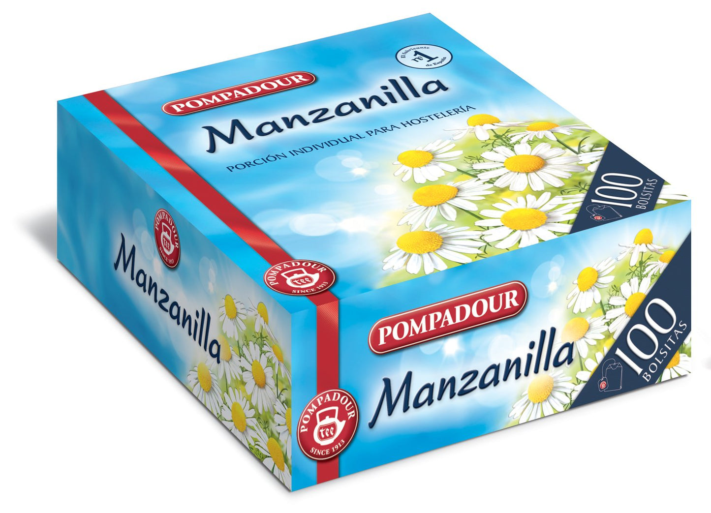 Pompadour - Té de Manzanilla, 100 bolsitas, 90 g