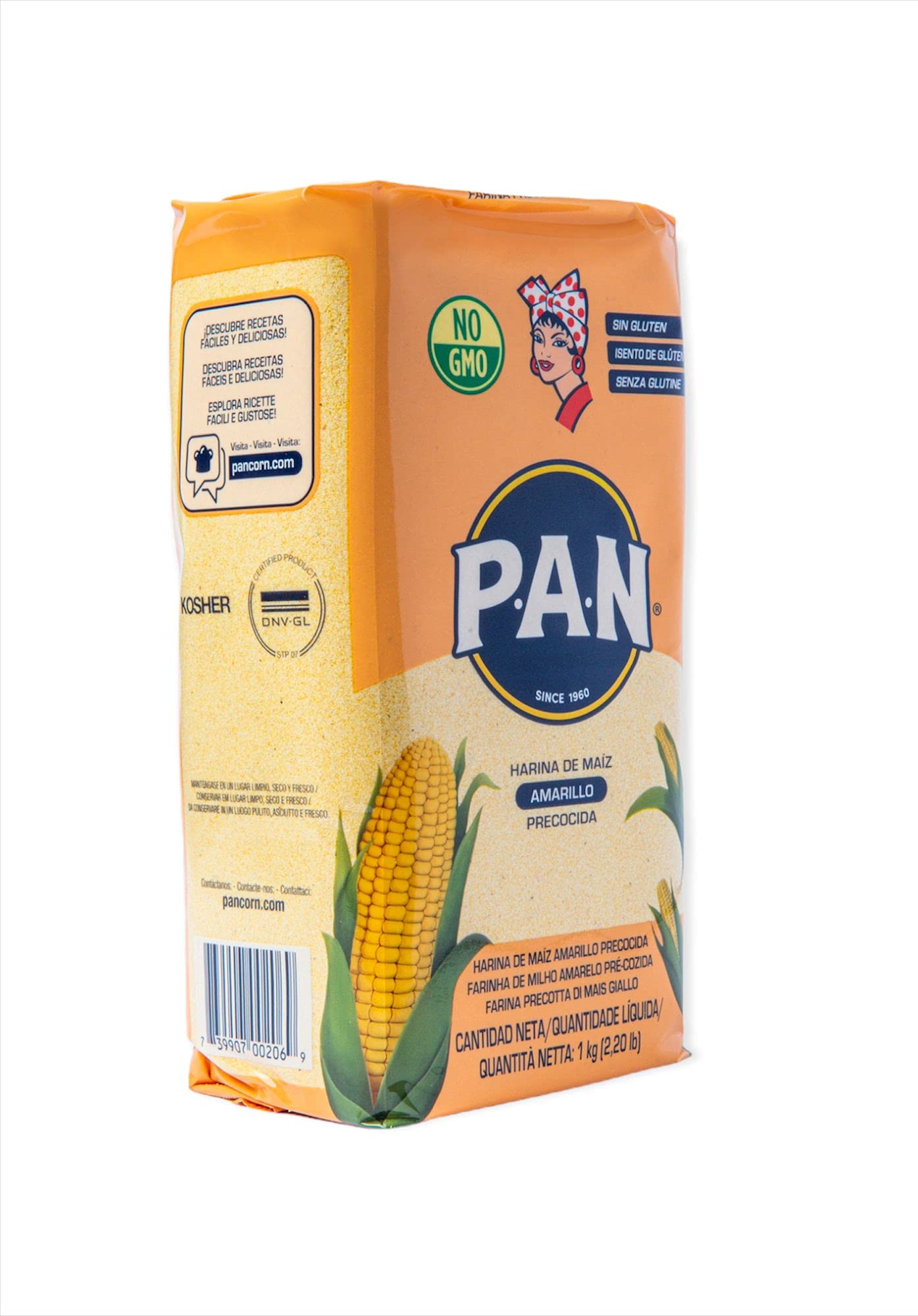P.A.N. Harina de Maiz Amarilla Precocida 1kg