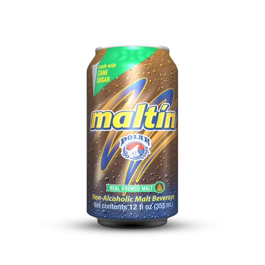 Malta MALTIN POLAR Lata 330ml Pack de 6 Latas / MALTIN POLAR Malt Beverage Can 12 fl oz 6-Pack