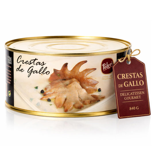 POLGRI Crestas de Gallo Crestas de Gallo en su Jugo Conserva Gourmet Delicatessen Lata 840 g Plato Preparado Premium Listo para Calentar Tapa Selecta Cocina Tradicional Sabor Unico Artesana