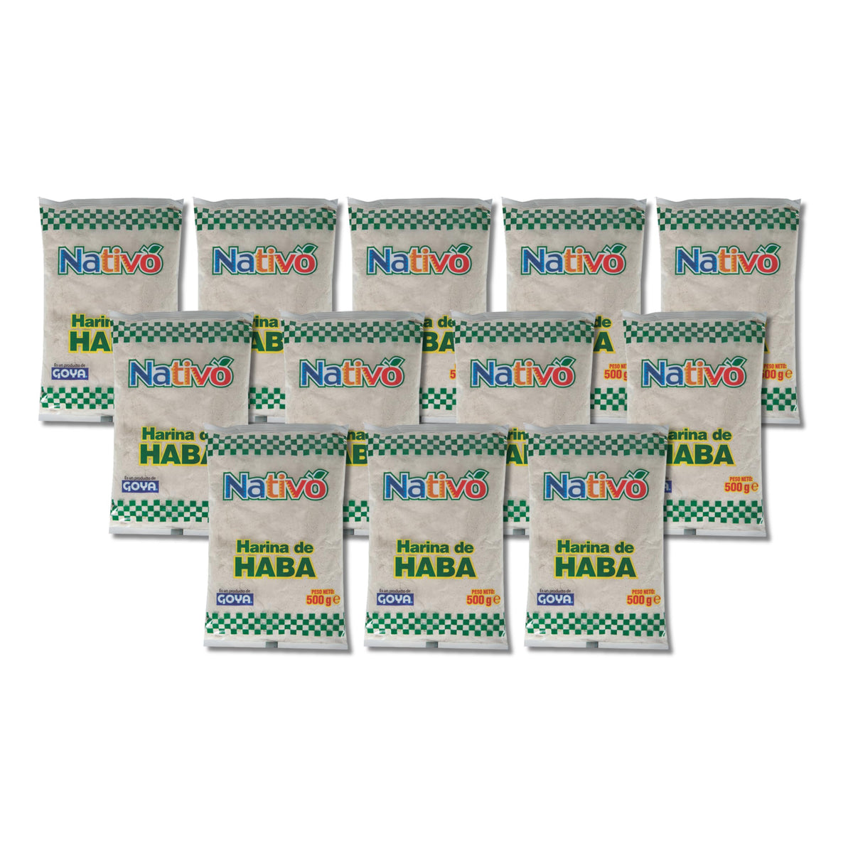 Harina de Haba Natural - Pack Ahorro 12 x 500g (6kg Total) - Harina de Legumbres Rica en Calcio y Carbohidratos - Goya - Ideal para Sopas, Cremas, Pan y Repostería - NEXU