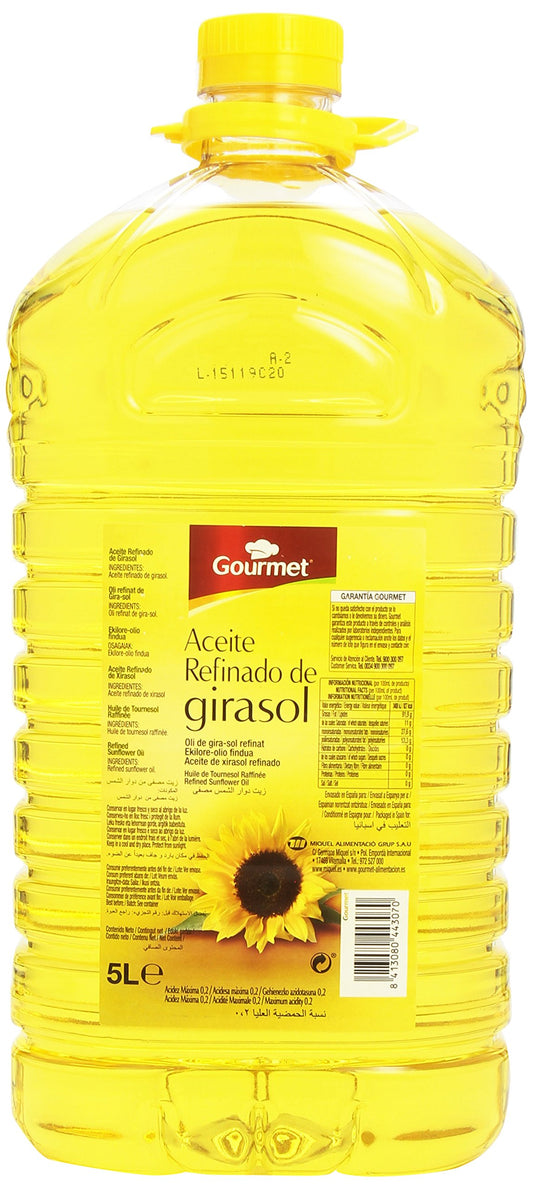 Gourmet - Aceite refinado de girasol - 5 l
