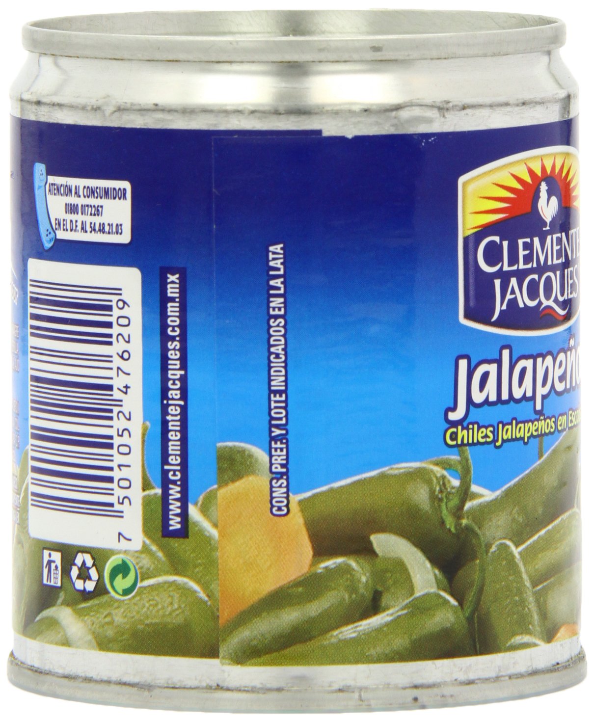 Chiles Jalapeños Enteros 220 Gram Clemente Jacques