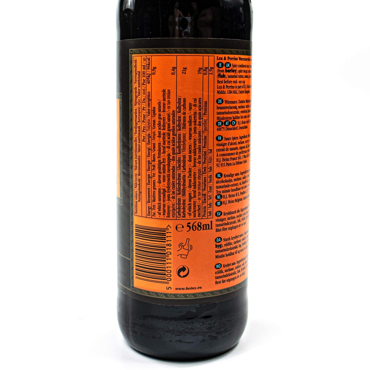 Lea & Perrins - Pack de 3 salsa Worcestershire original en botella de cristal de 568 ml (salsa de condimento) - Salsa Worcester Worcester tradicional inglesa