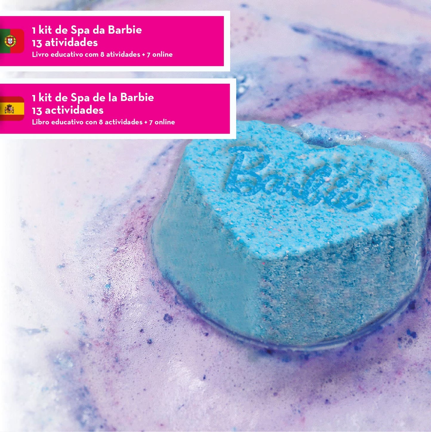 Science4you Super Barbie SPA Zen - Kit de Manualidades  de la Barbie Princesa - Hace Bombas de Baño, Jabones, Aceite de Masaje y Mucho Más - Regalos de Barbies
