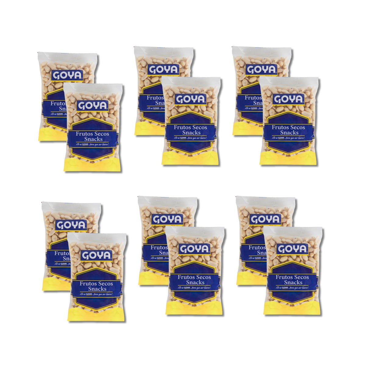 Cacahuetes Pelados Fritos con Sal - Pack Ahorro de 8 Bolsas de 250g - Snack Crujiente - Ideal para Aperitivos y Picoteo - Frutos Secos de Tradición - NEXU
