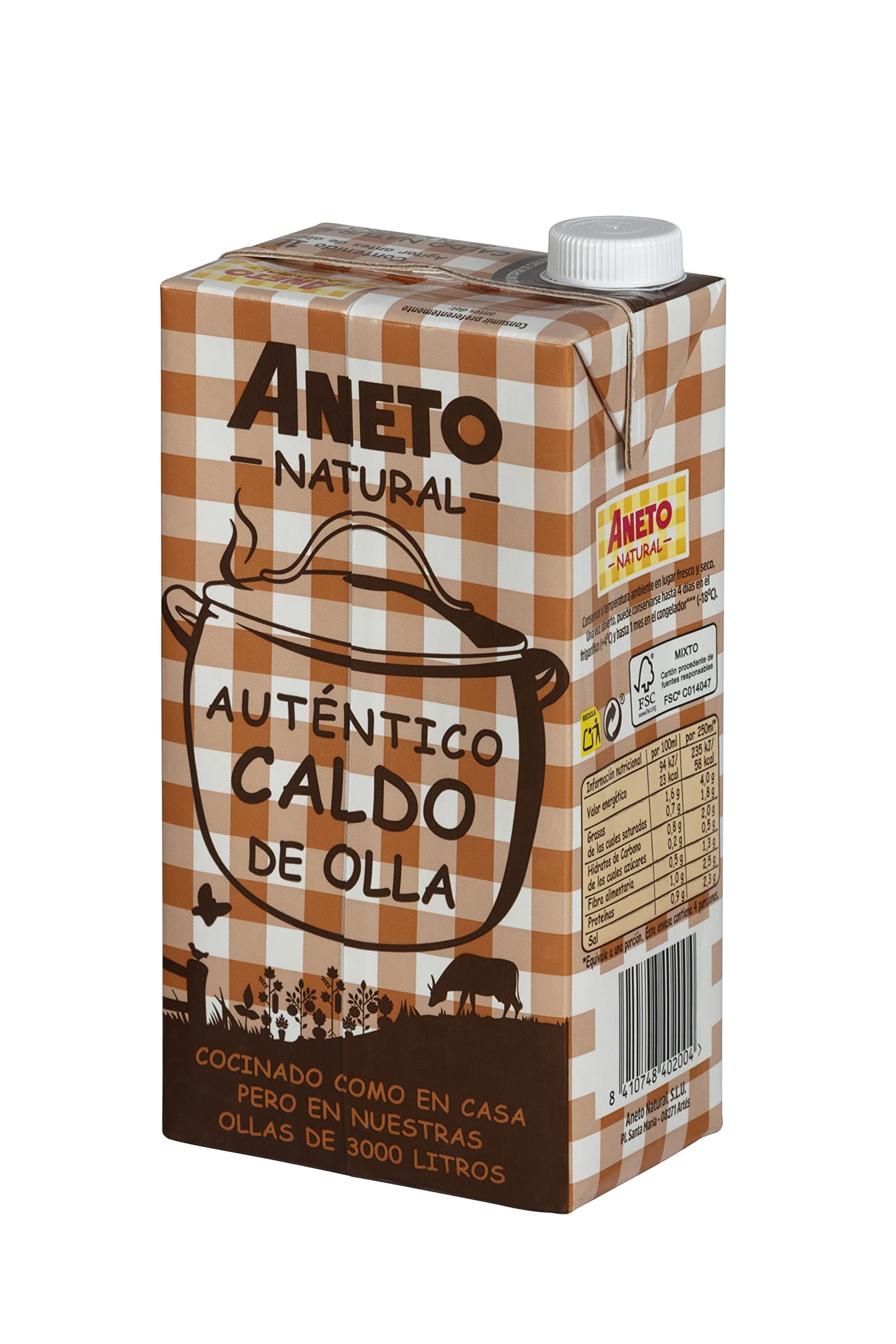 Aneto Natural Caldo de Puchero, 1L